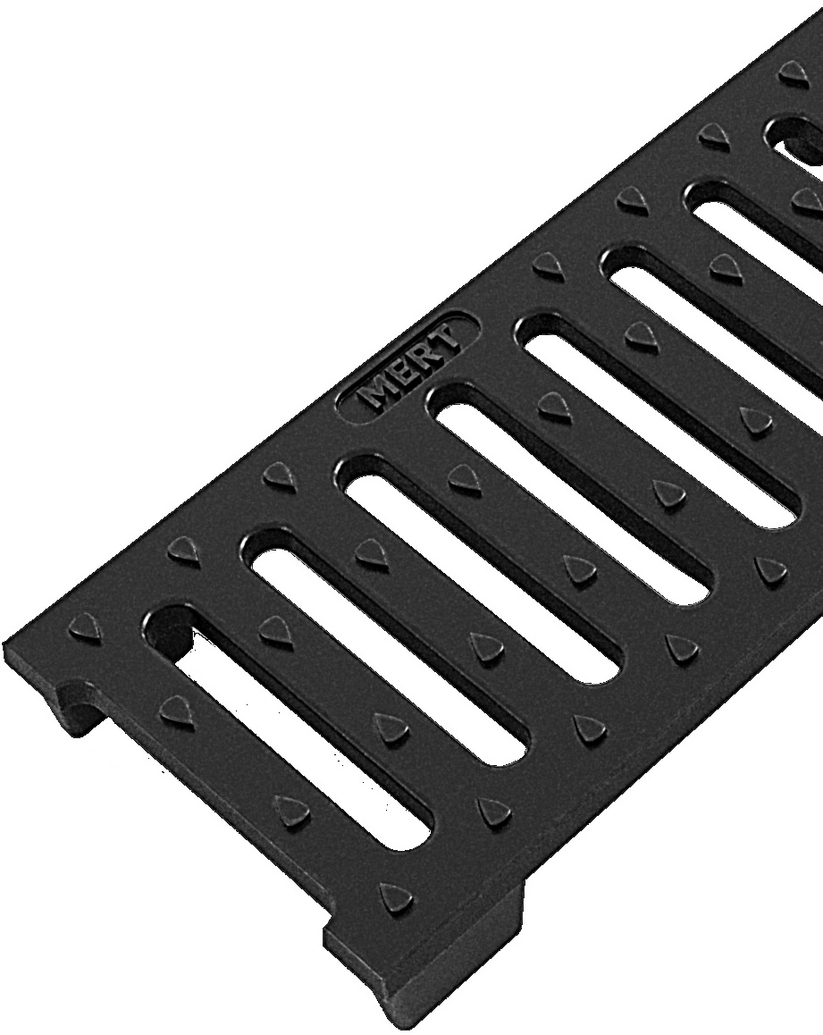 Grille de Canal Linéaire en Fonte Ductile (125 mm x 500 mm x 35 mm)