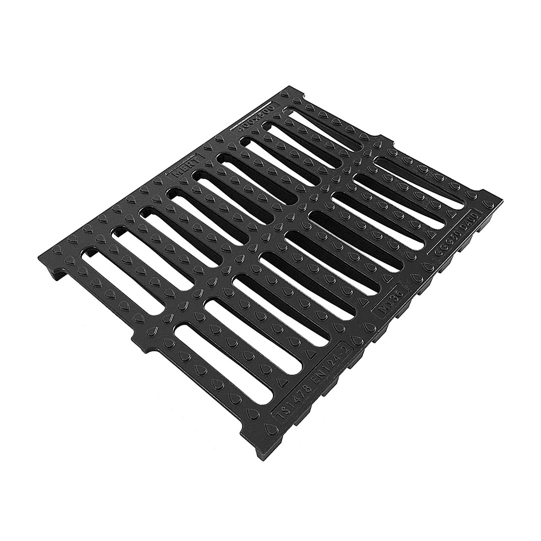 Ductile Iron Linear Channel Grating (400 mm x 500 mm x 45 mm)