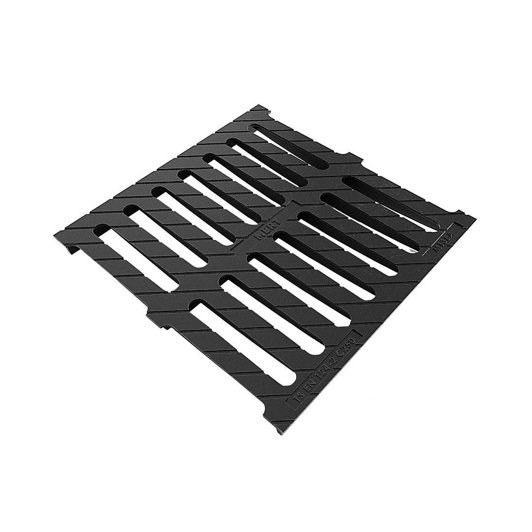 Ductile Iron Linear Channel Grating (500 mm x 500 mm x 45 mm)