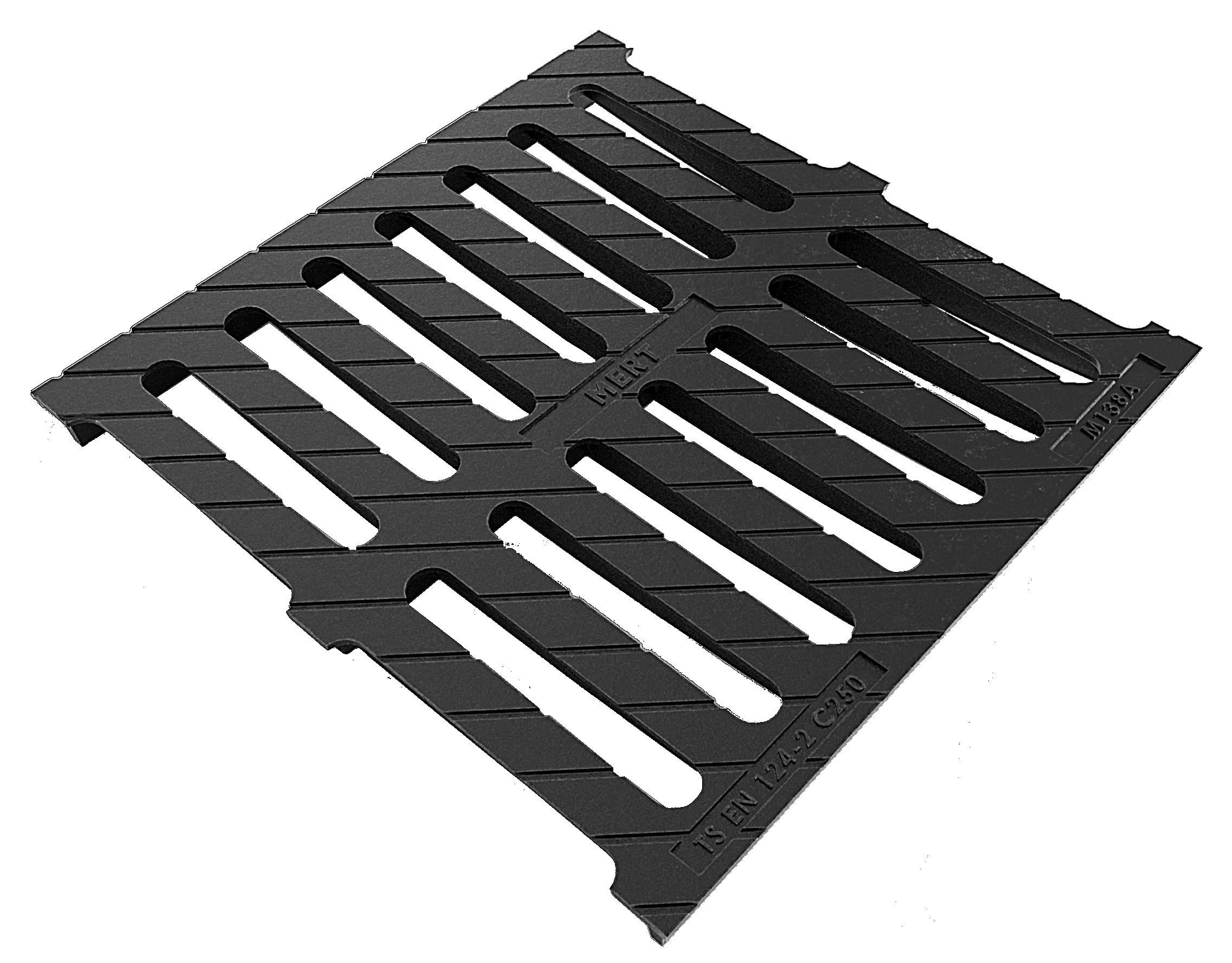 Ductile Iron Linear Channel Grating (500 mm x 500 mm x 45 mm)