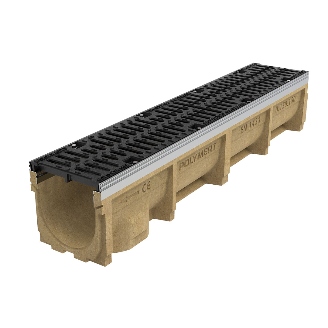 Image principale de Polimer Beton Lineer Drenaj Kanalı (190 mm x 1000 mm x 190 mm)